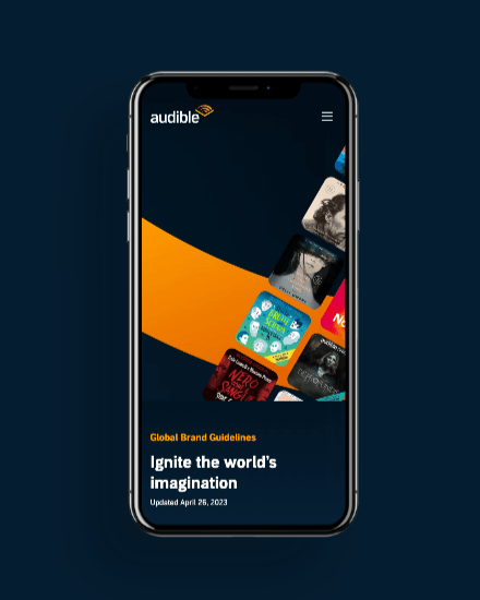 Audible Brand Guide narrow screenshot