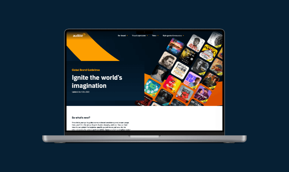 Audible Brand Guide full view