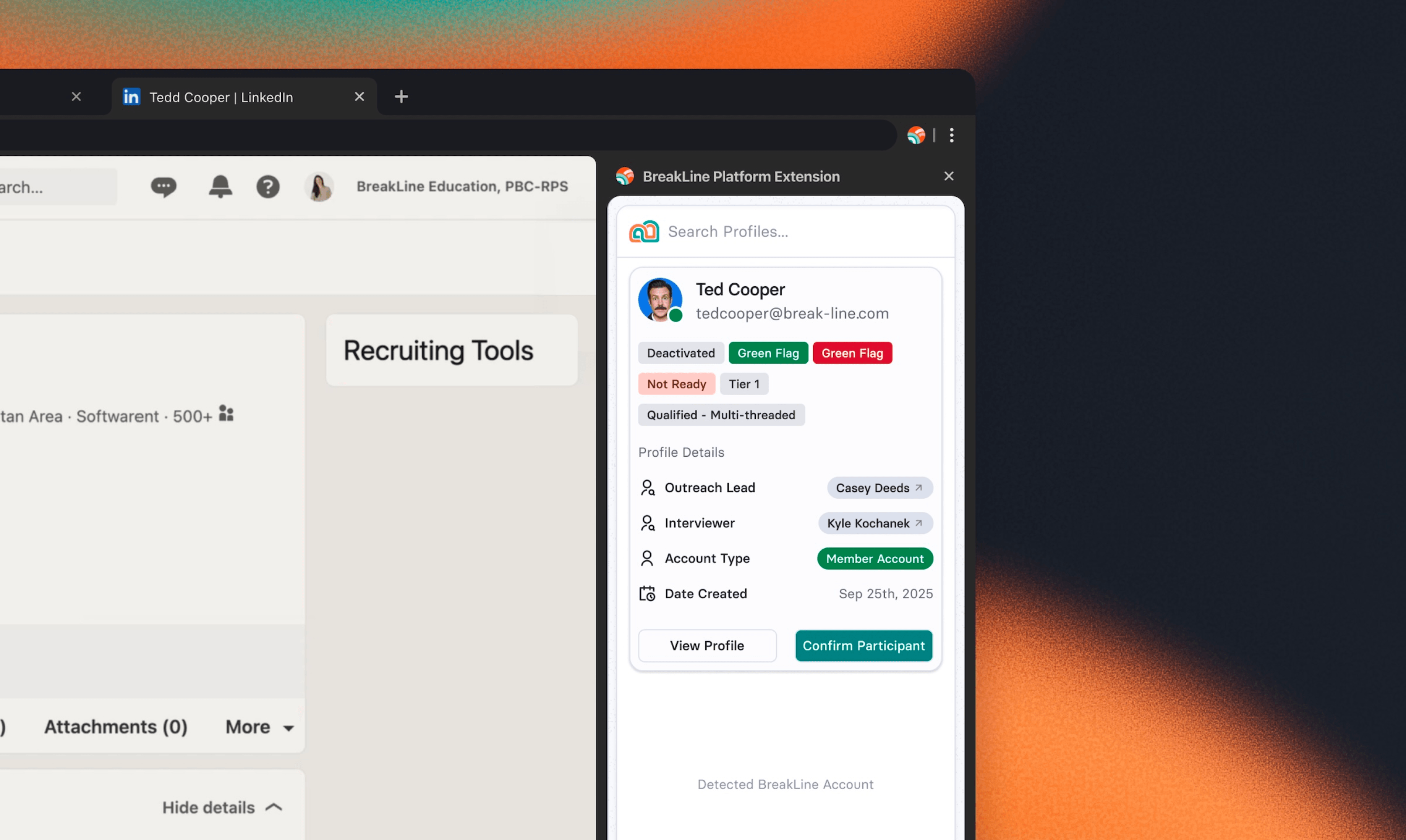 BreakLine Browser Extension screenshot