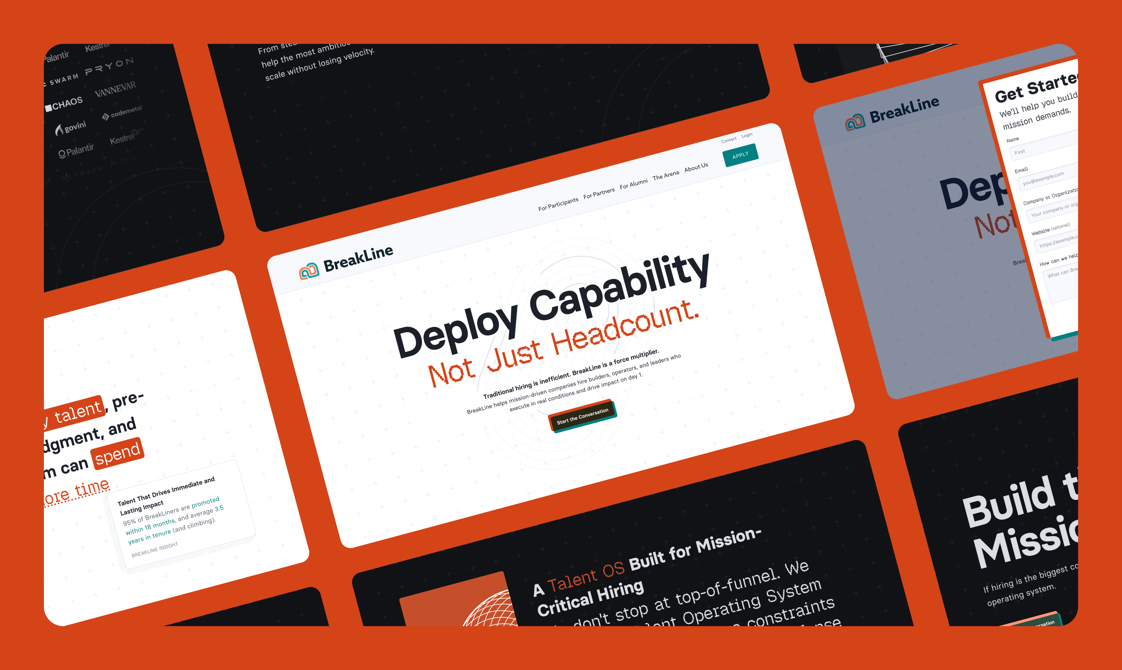 Partners Marketing Site screenshot