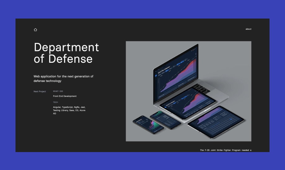 Portfolio V2 wide screenshot