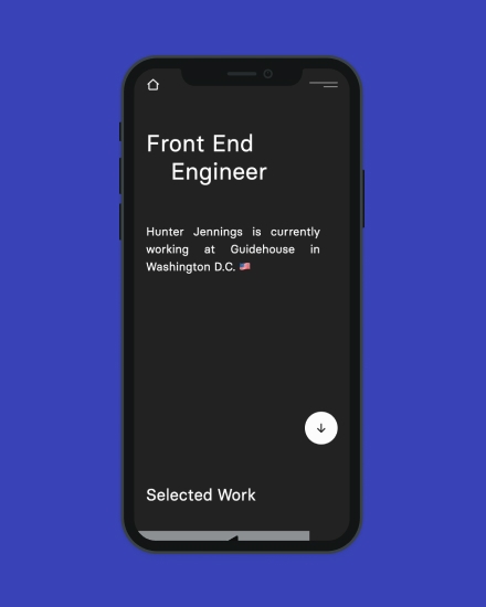 Portfolio V2 narrow screenshot
